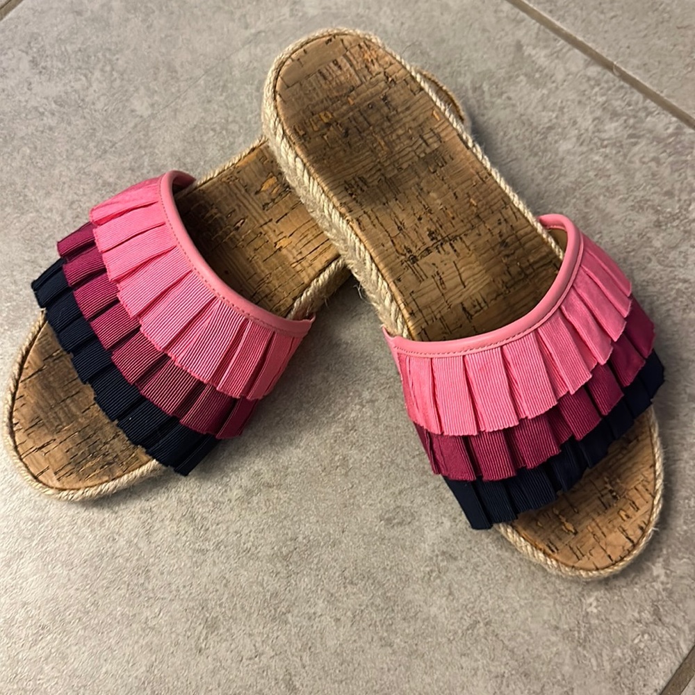 Jack Roger’s Slide Sandals with Ruffles